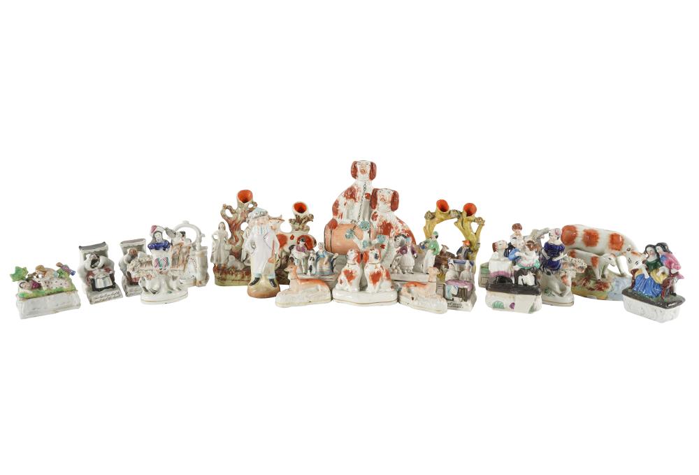 COLLECTION OF STAFFORDSHIRE POTTERY 331b62