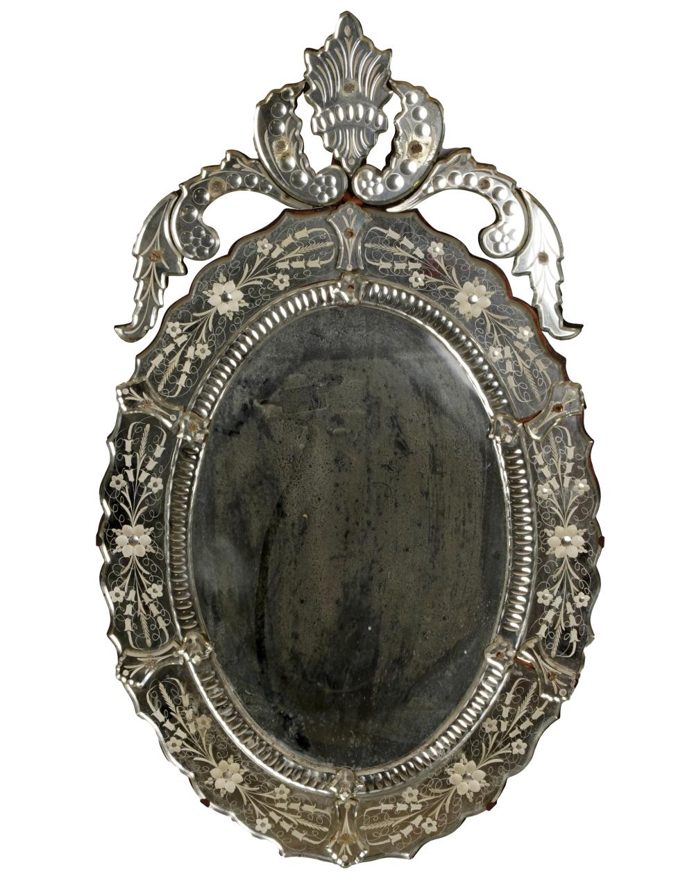 VENETIAN ETCHED GLASS MIRRORwith