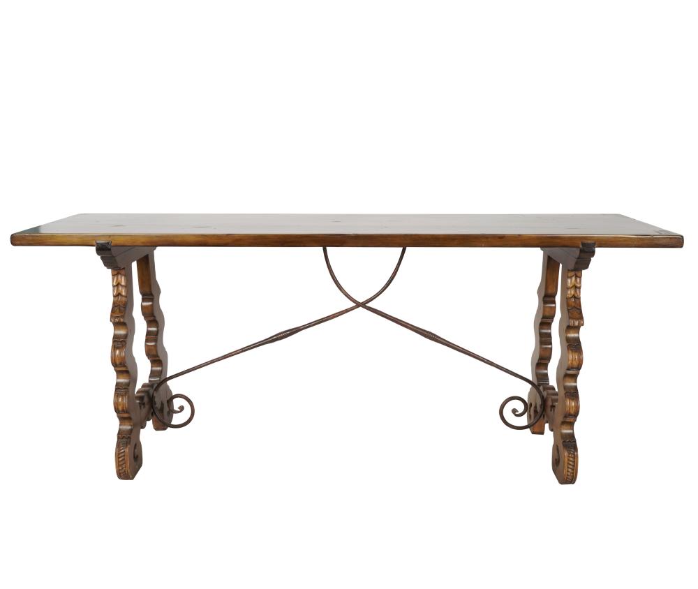 SPANISH REVIVAL STYLE TRESTLE TABLEcontemporary  331bdc