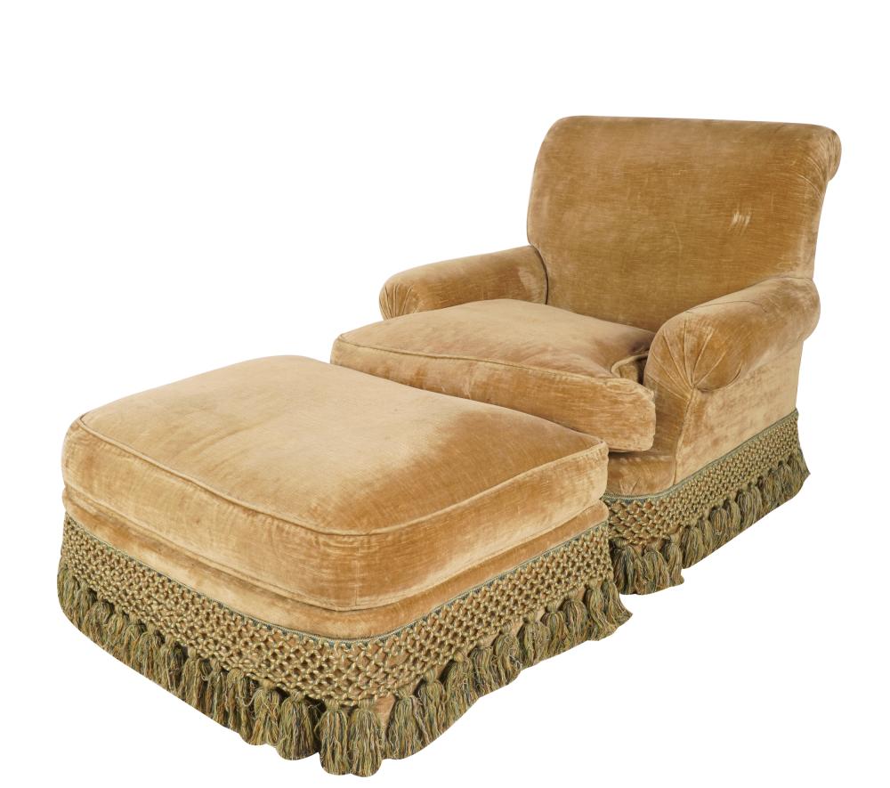 MICHAEL SMITH CLUB CHAIR OTTOMANcovered 331be9
