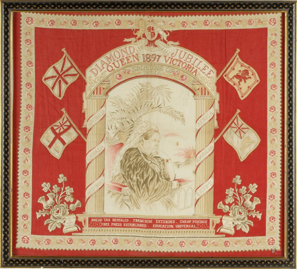 VICTORIAN ROYAL SOUVENIR SCARFcommemorating 331c0f