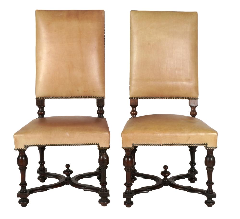 PAIR OF BAROQUE-STYLE SIDE CHAIRScontemporary;