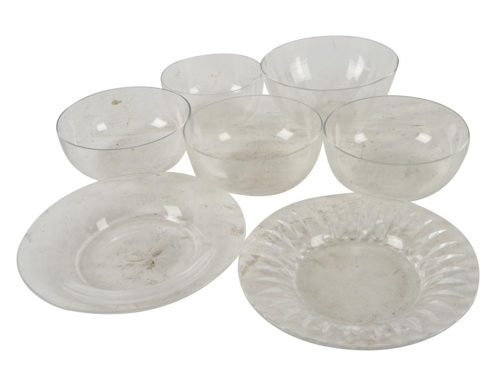 GROUP OF BACCARAT CRYSTAL BOWLSmarked;