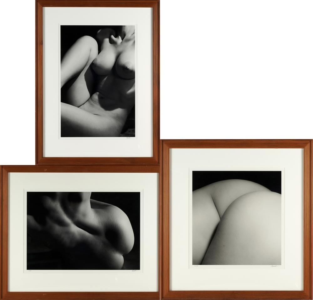 THREE NUDE PHOTOGRAPHSeach signed 331c12