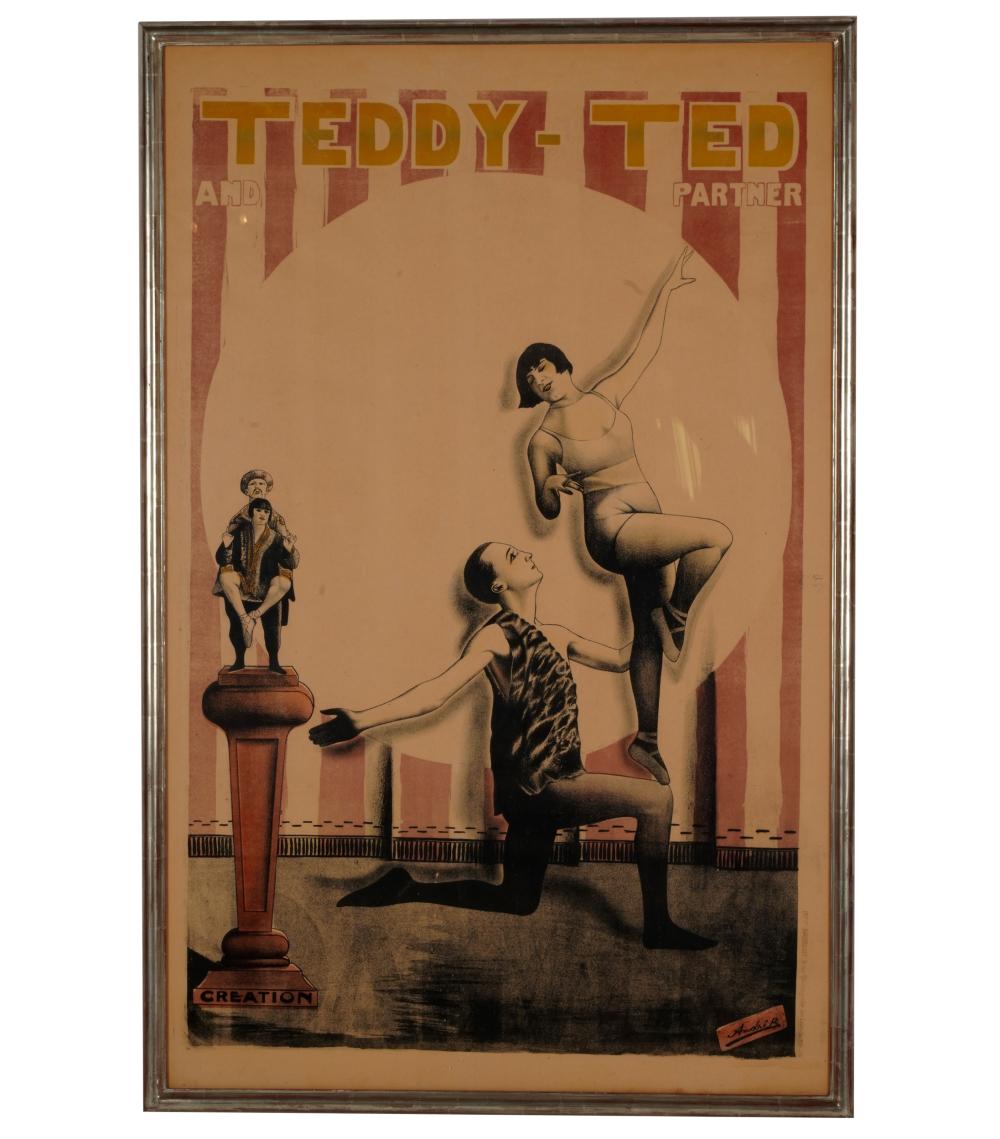 TEDDY-TED AND PARTNER POSTERlithograph