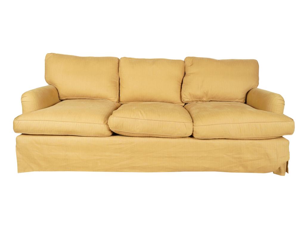 MICHAEL SMITH UPHOLSTERED SOFAgold-color