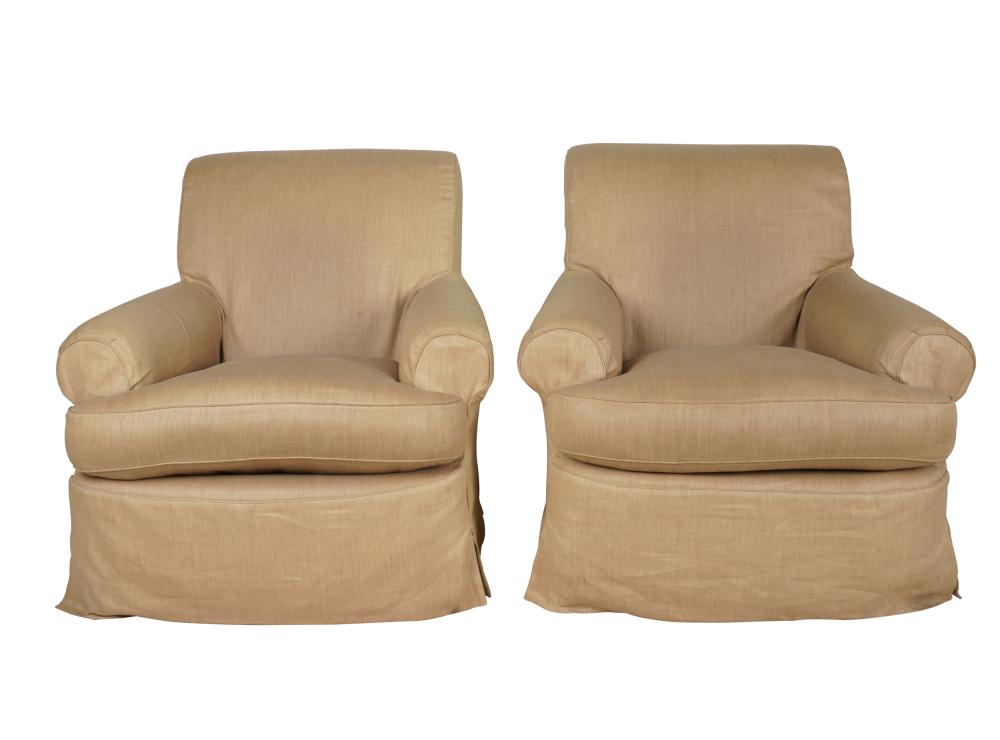 PAIR OF MICHAEL SMITH CLUB CHAIRSwith 331c60