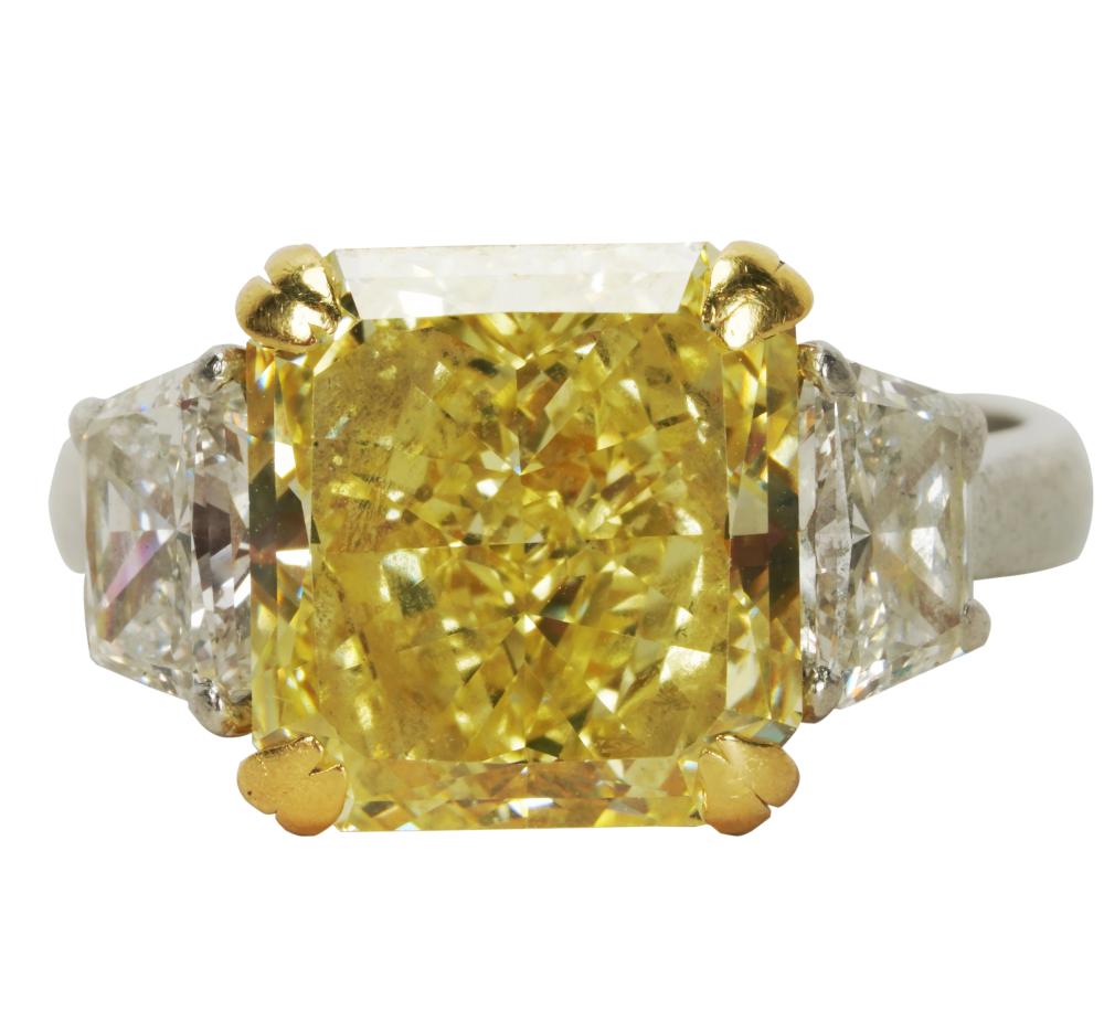 PLATINUM YELLOW DIAMOND RINGcentering 331ca9