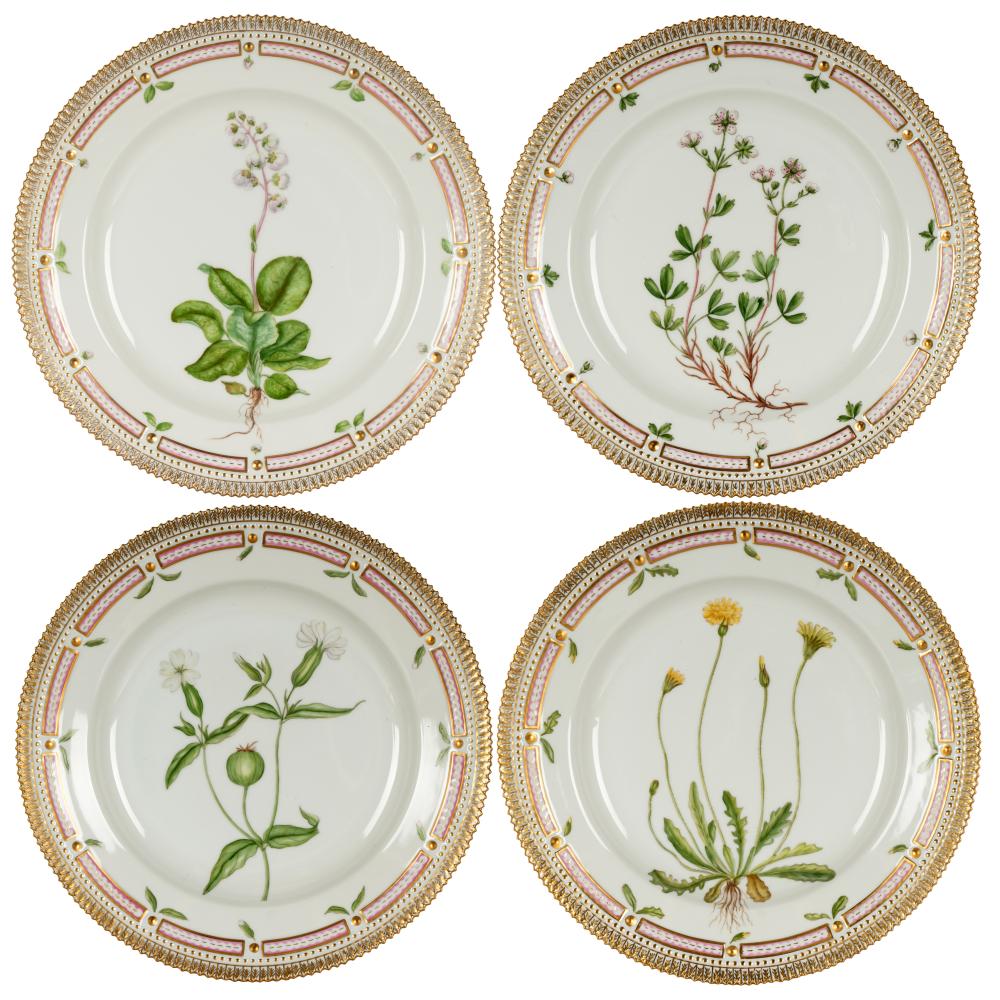 FOUR ROYAL COPENHAGEN FLORA DANICA