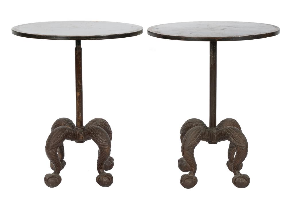 PAIR OF BLACKMAN CRUZ IRON TABLESeach 331d3b