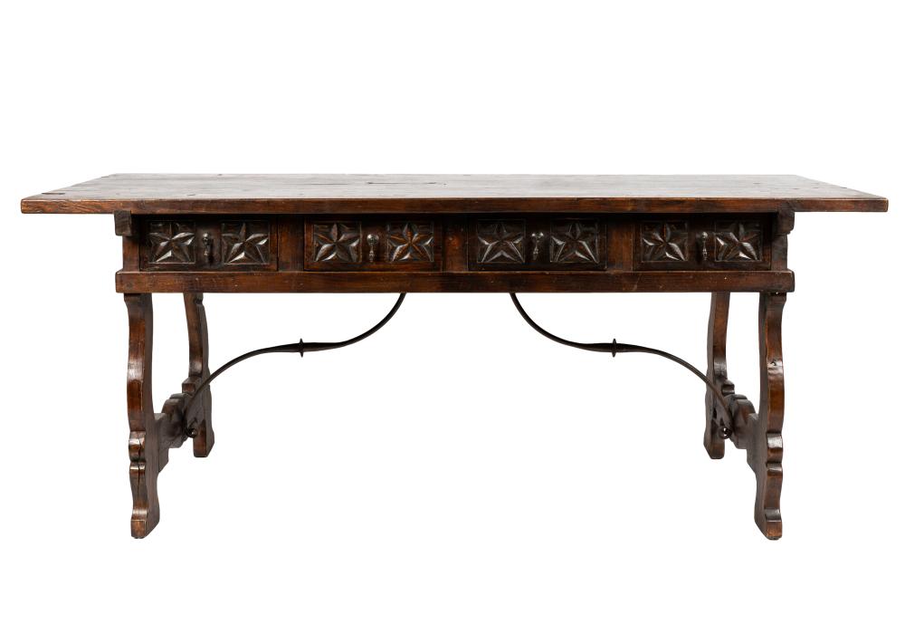SPANISH BAROQUE STYLE TRESTLE TABLEwith 331d4f