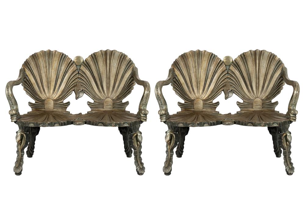 PAIR ITALIAN GROTTO STYLE PAINTED 331d48