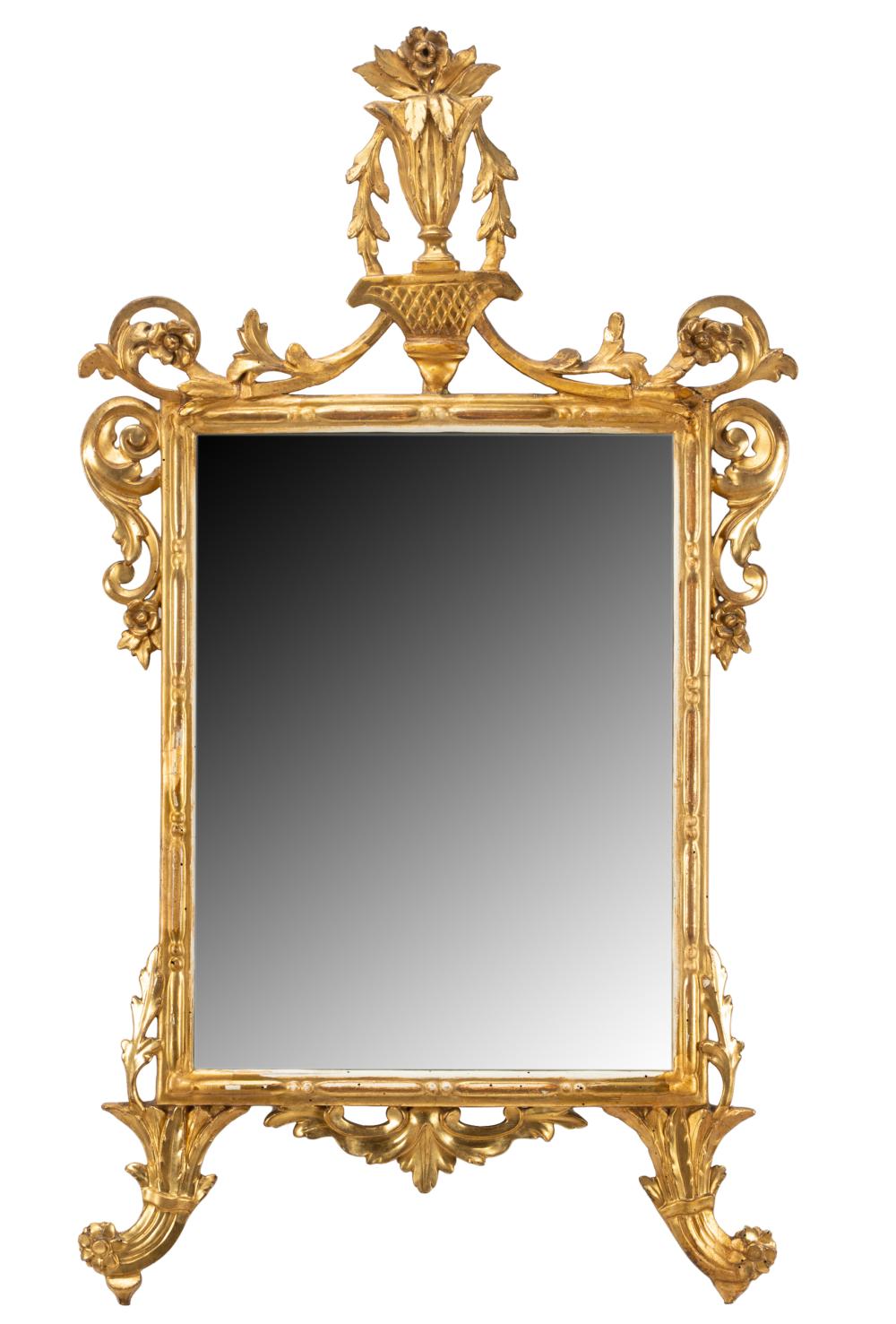 GILTWOOD WALL MIRROR20th century;