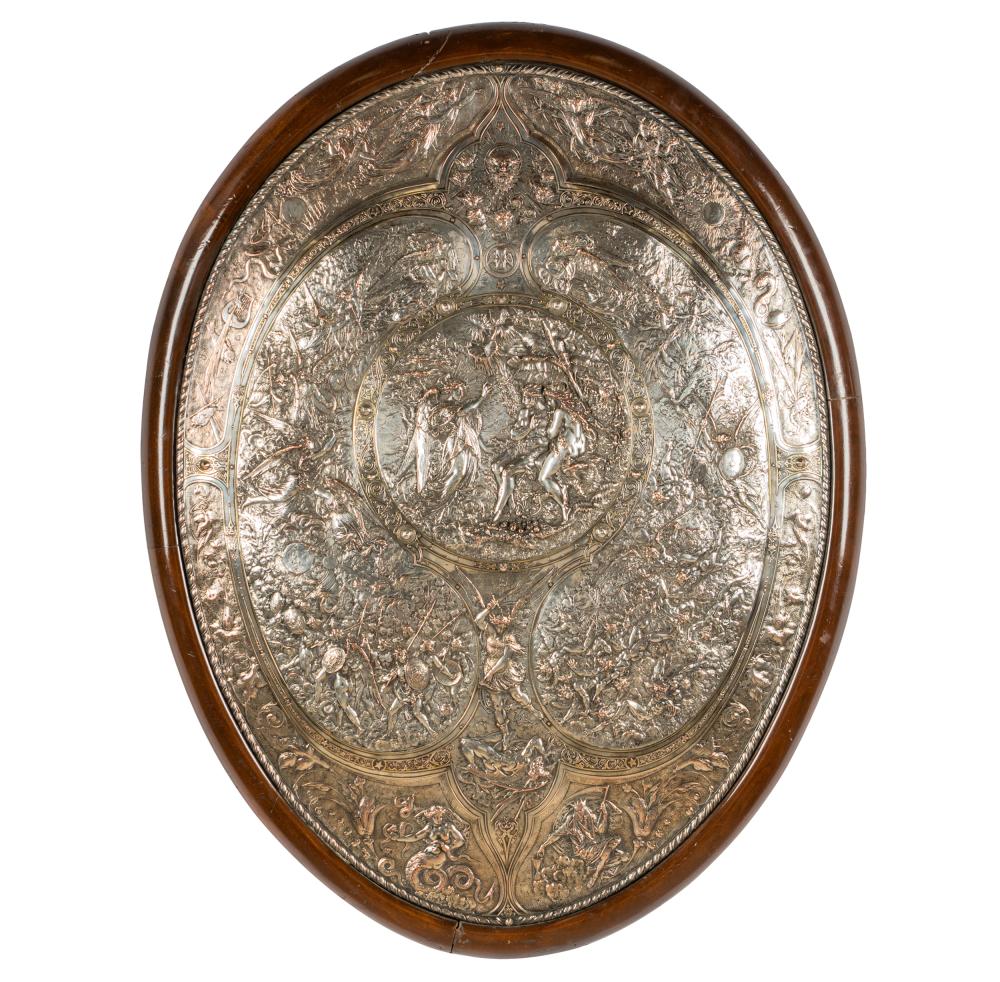 ELKINGTON SILVERPLATE SHIELDinscribed