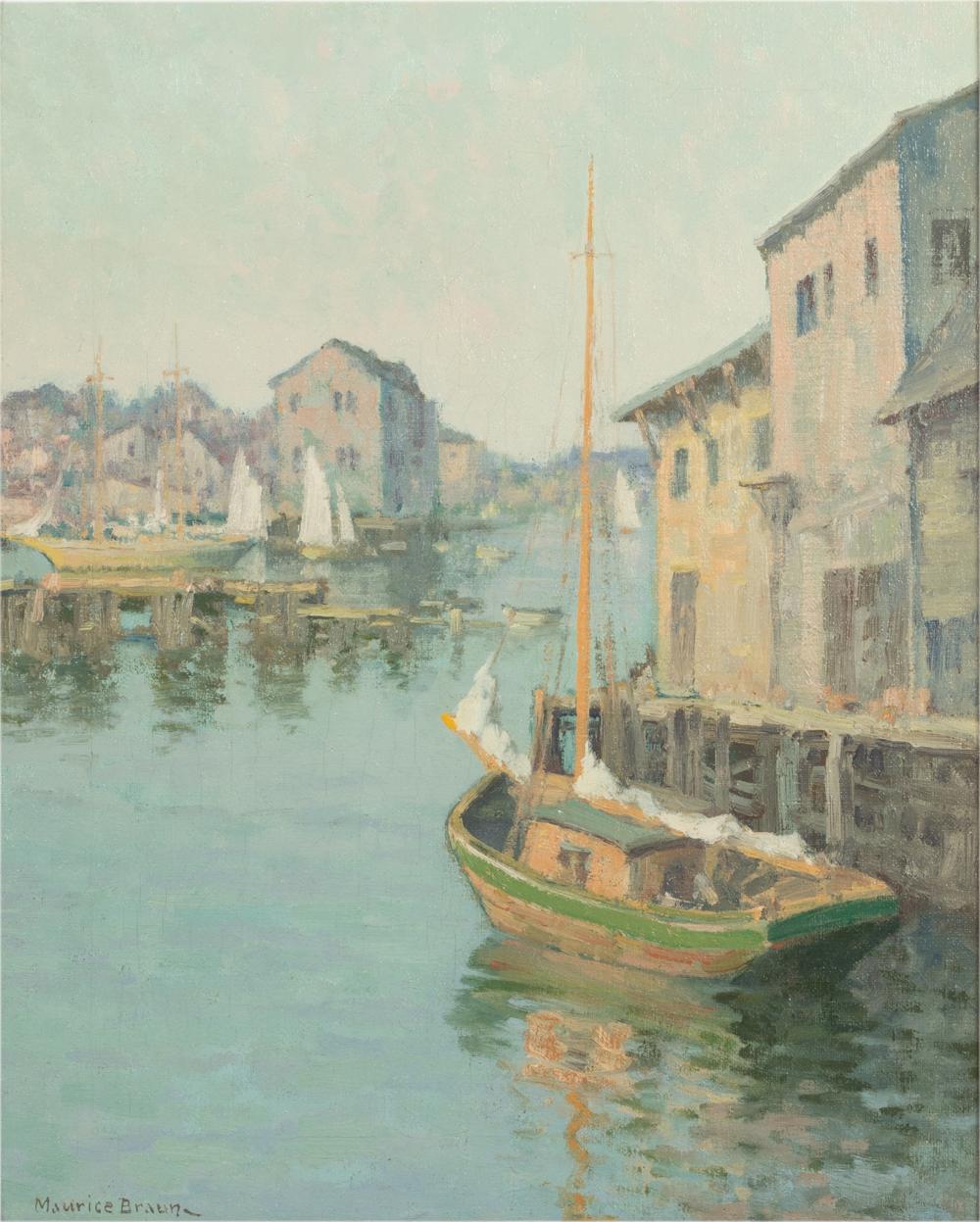 MAURICE BRAUN (1877 - 1941)boats