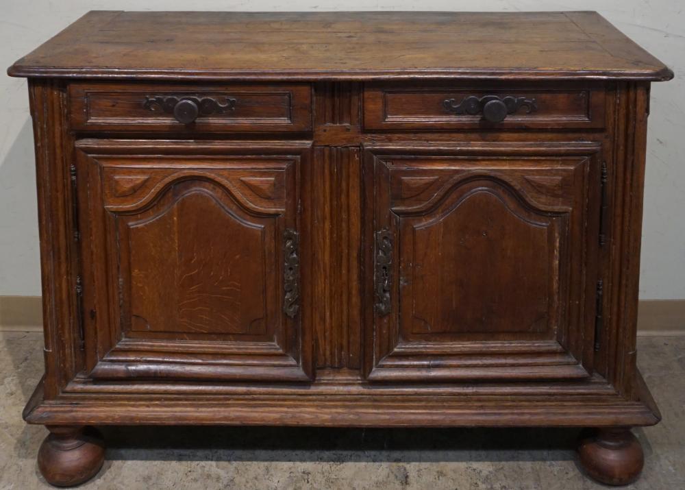 LOUIS XV OAK BUFFET, 19TH CENTURY,