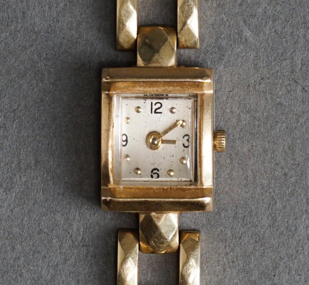 LADIES 14 KARAT YELLOW GOLD WRISTWATCH  32f7c4