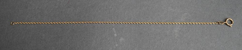 14 KARAT YELLOW GOLD ROPE CHAIN 32f7d6