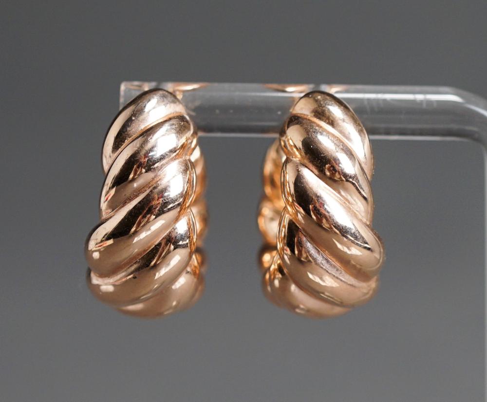 PAIR ITALIAN 14 KARAT ROSE GOLD 32f7dc