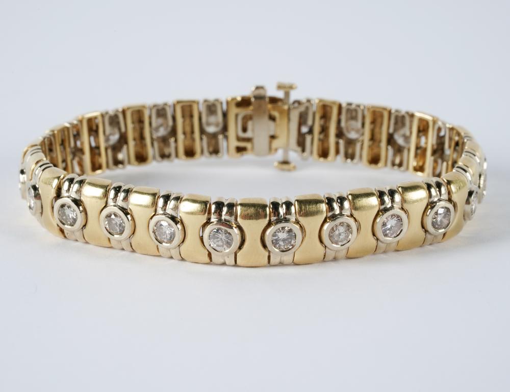 14 KARAT TWO-TONE GOLD & DIAMOND