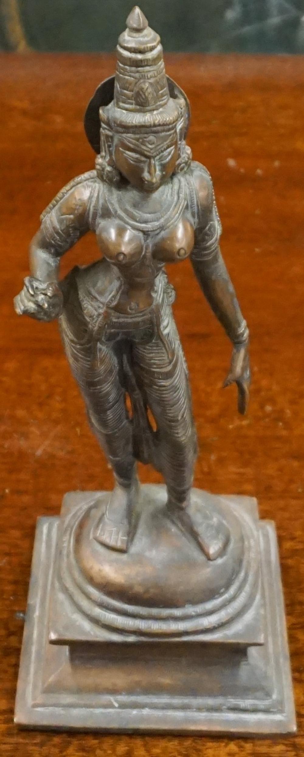 INDIAN PATINATED BRONZE FIGURE 32f839