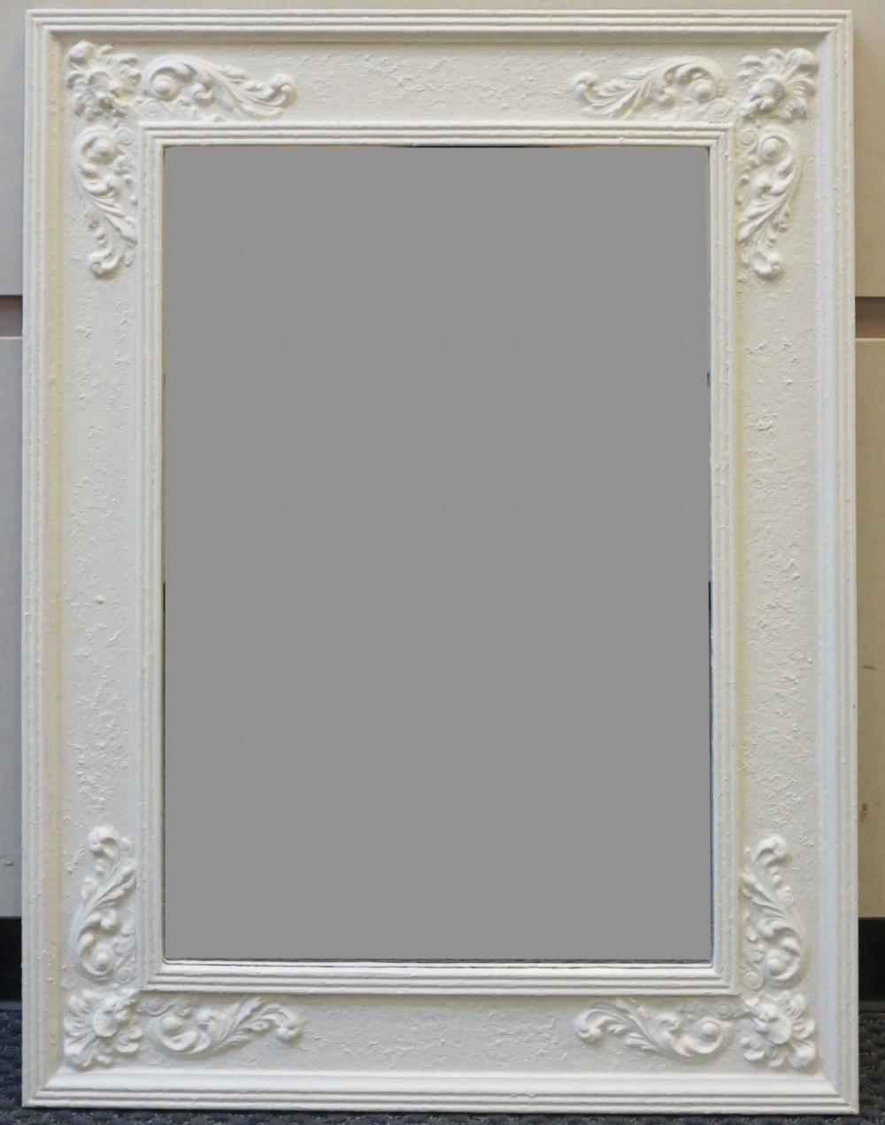 PROVINCIAL STYLE PAINTED WOOD MIRROR,