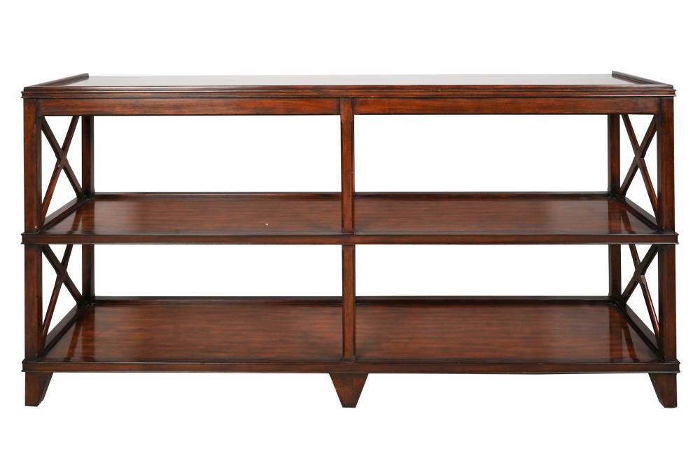 MAHOGANY TIERED SIDE TABLEafter