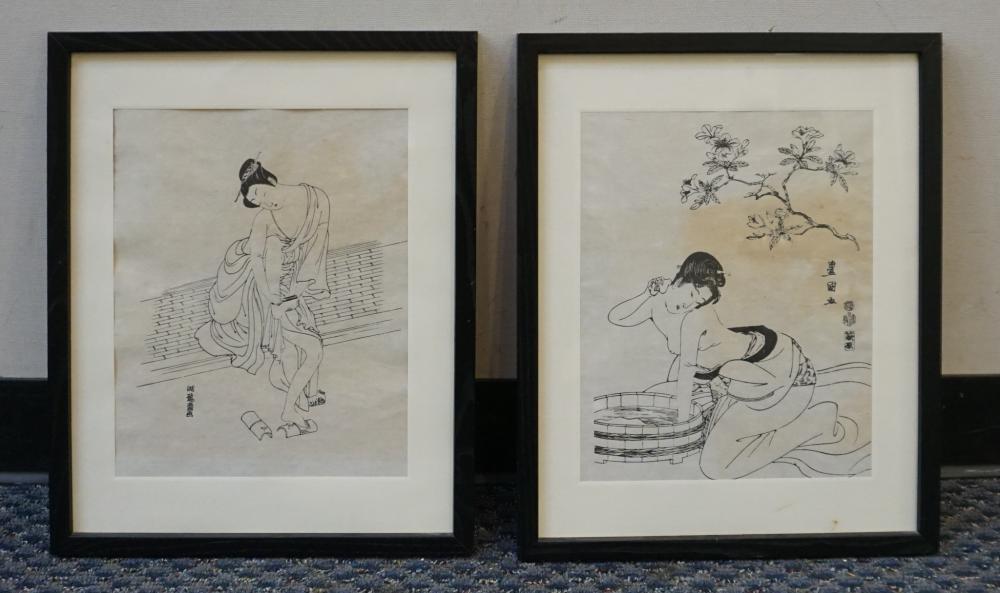 TWO JAPANESE WOODBLOCK PRINTS ON