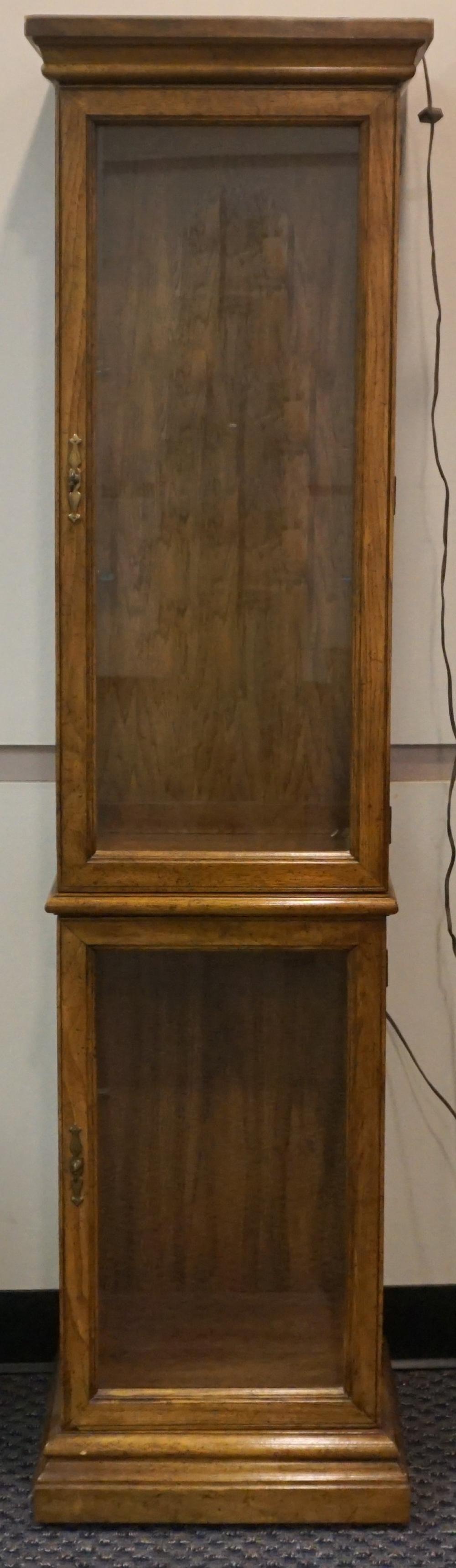 BURLWOOD NARROW CURIO CABINET  32fabc