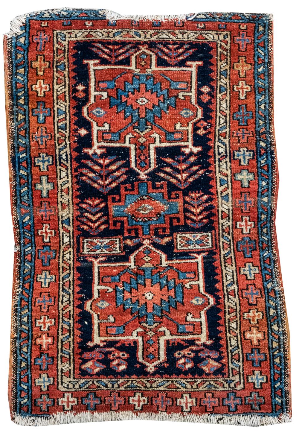 KARAJA THROW RUGwool on wool; 1930s;