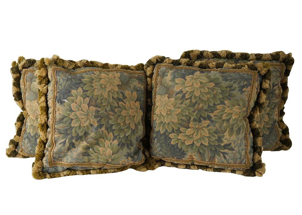 FOUR VERDURE TAPESTRY PILLOWSwith