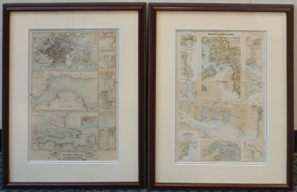 TWO MAPS OF ENGLAND AND WALES  32faeb