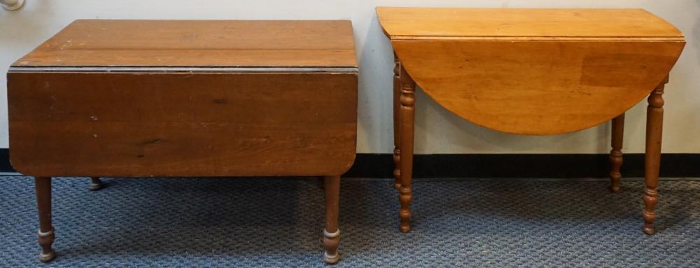 LATE FEDERAL PINE DROP LEAF TABLE 32fae9