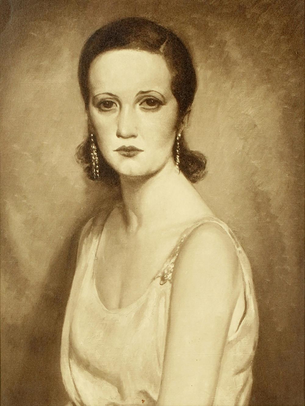 PORTRAIT OF A LADYdated 1925; stamped