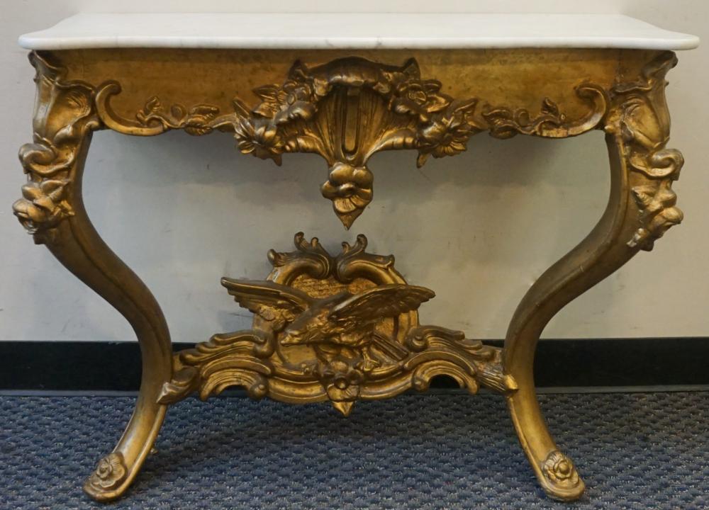 LOUIS XV STYLE GILTWOOD AND MARBLE 32fb41