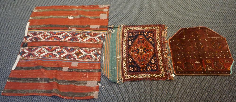 FOUR ASSORTED RUGS LARGEST: 4 FT