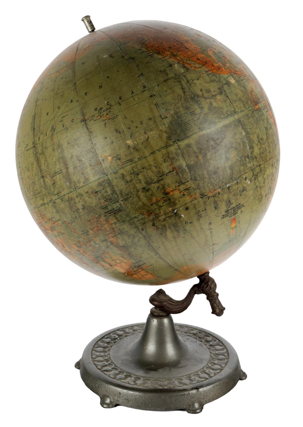 VINTAGE TERRESTRIAL GLOBEpublished 32fb58