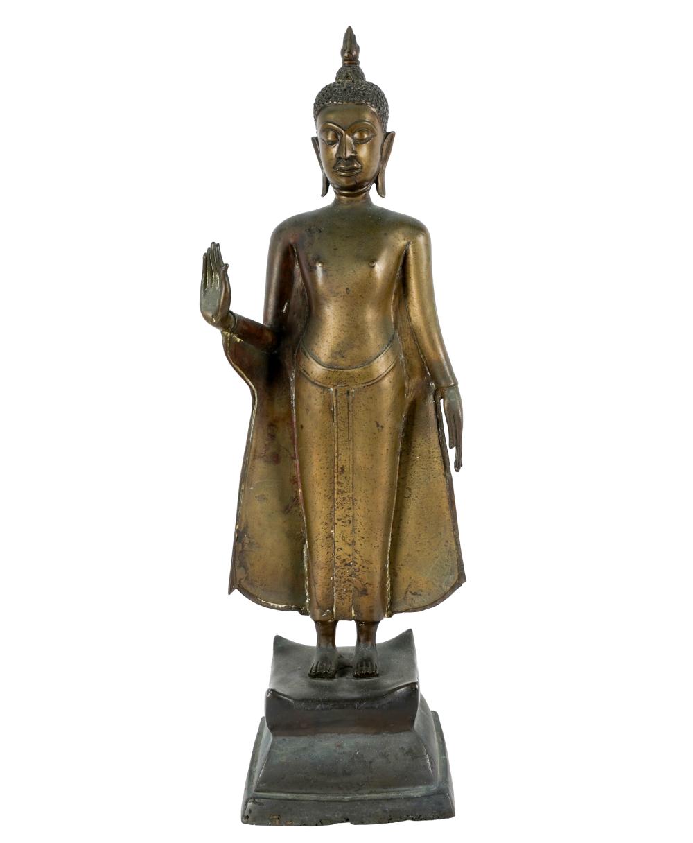 ASIAN BRONZE BUDDHA FIGUREmounted 32fb5c