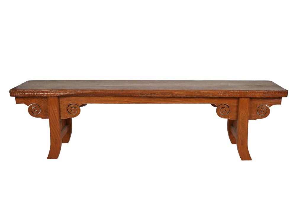 ASIAN-STYLE FAUX WOOD BENCHwith