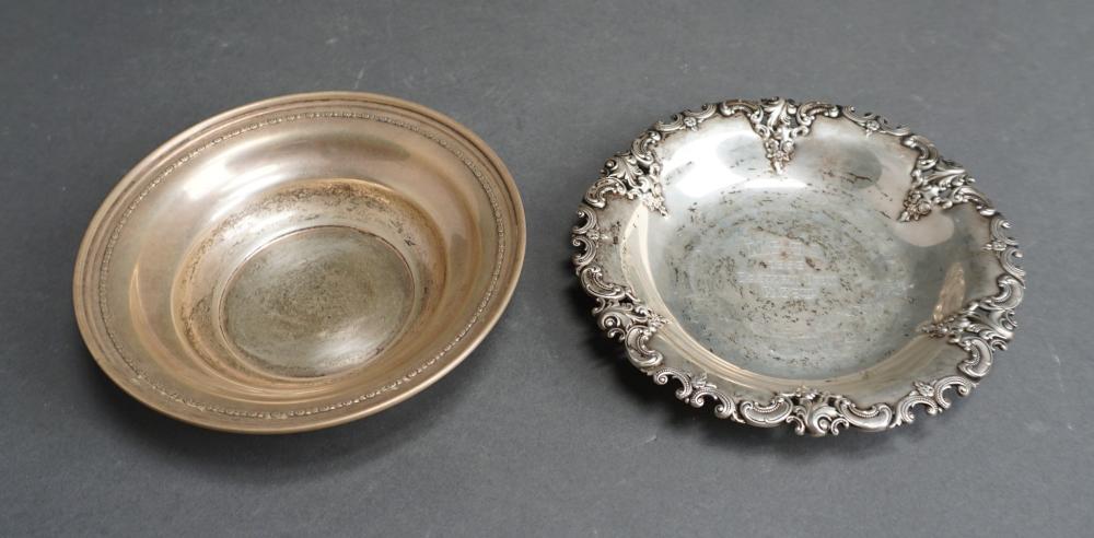 TWO AMERICAN STERLING SILVER DISHES 32fc23