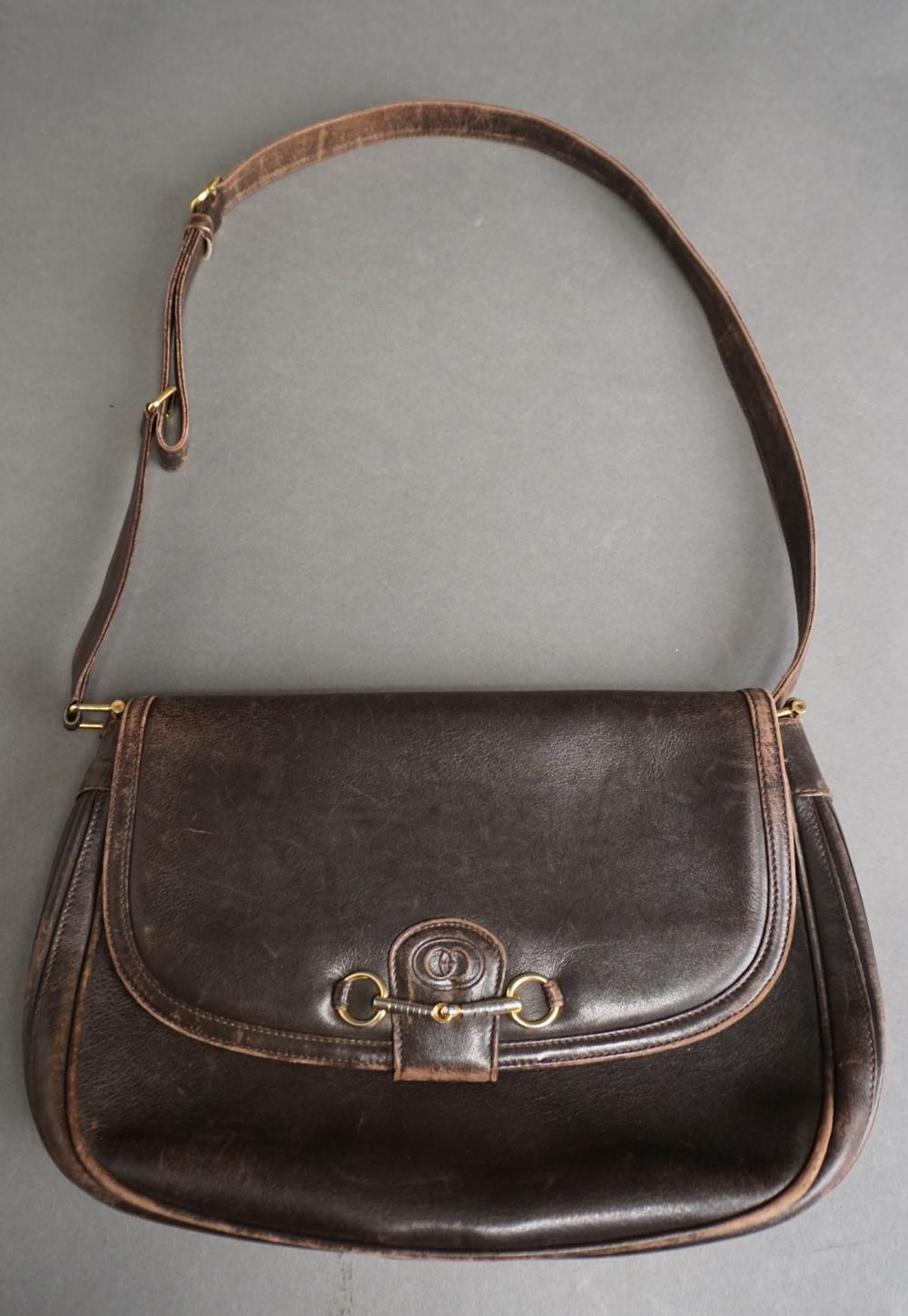 GUCCI LEATHER HORSEBIT SADDLE BAGGucci 32fc42