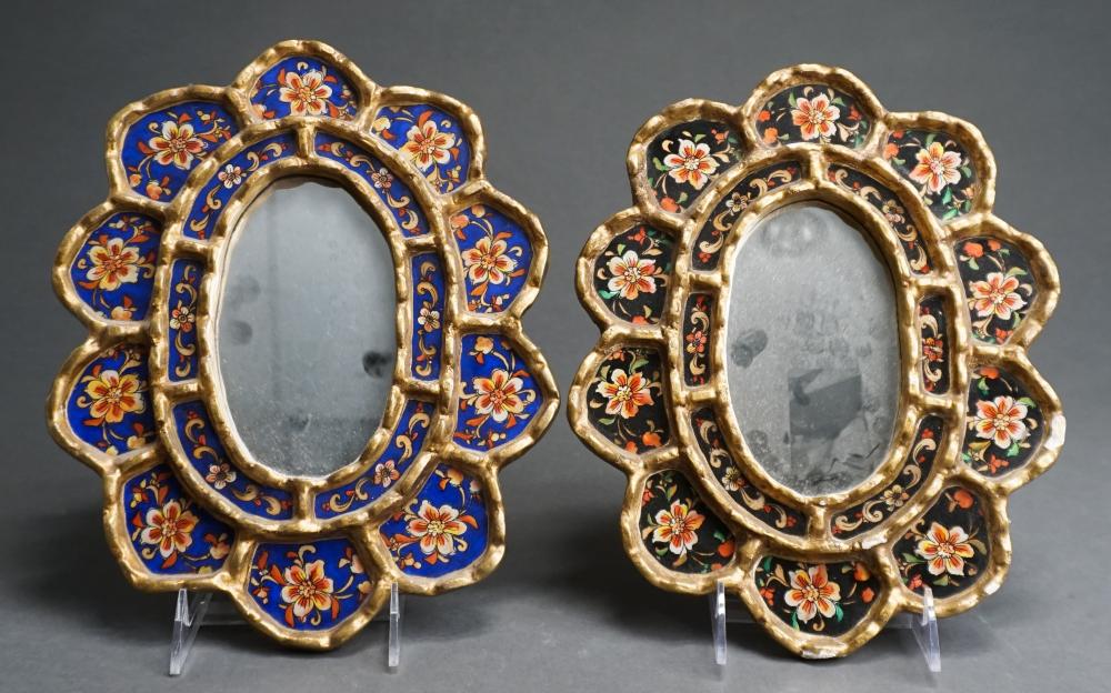 TWO INDIAN GILT AND DECORATED GLASS 32fcc9