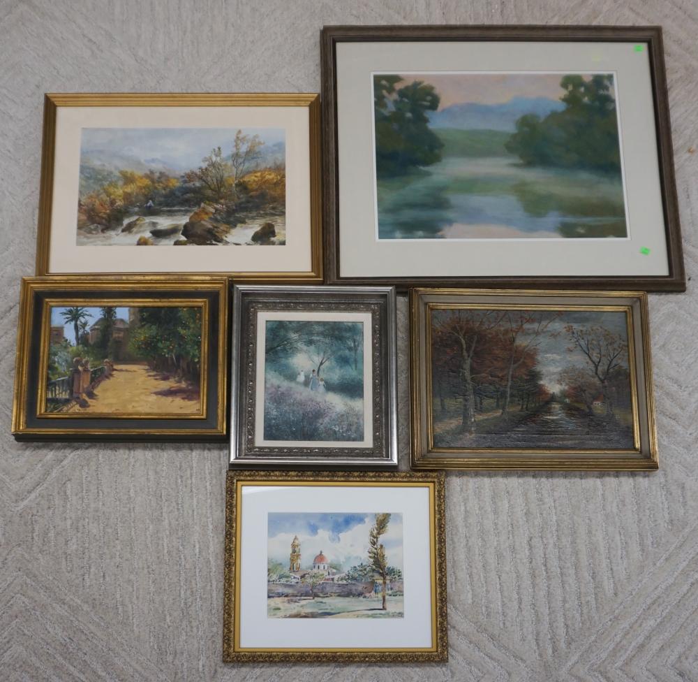 COLLECTION OF SIX LANDSCAPE PAINTINGSCollection 32fce9