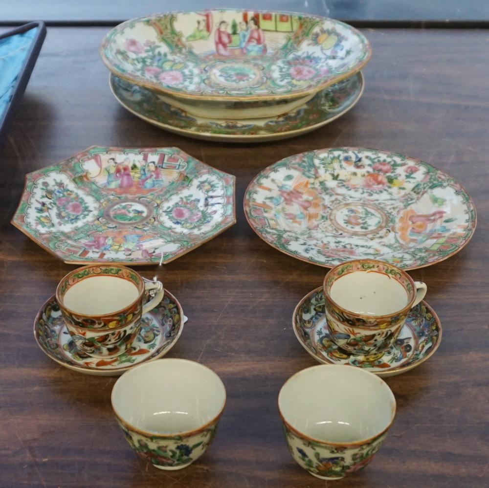 COLLECTION OF CHINESE ROSE MEDALLION