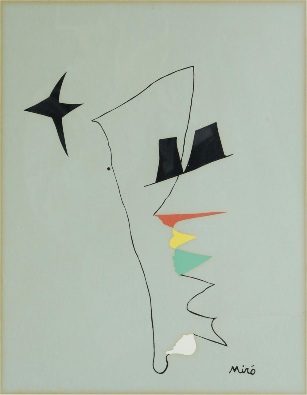 AFTER JOAN MIRO ABSTRACTlithograph 32fd27