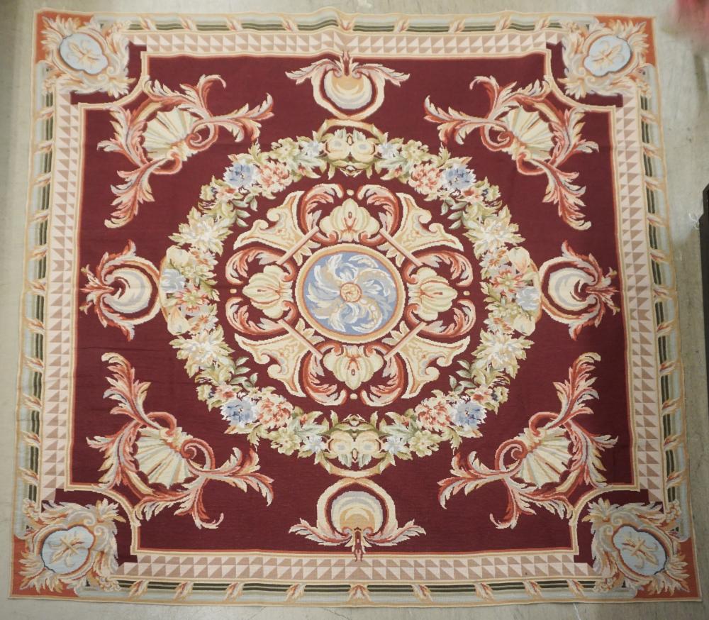 AUBUSSON NEEDLEPOINT RUG 6 FT X 32fd69