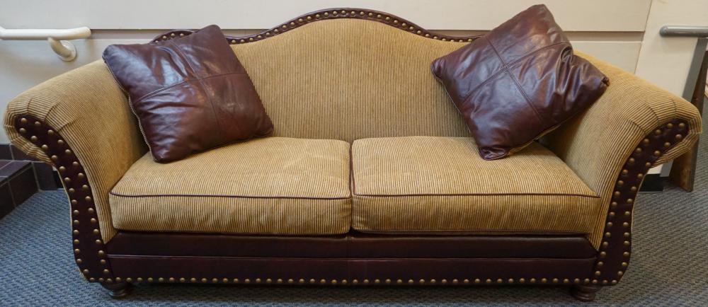 HICKORY MANOR BROWN CORDUROY UPHOLSTERED