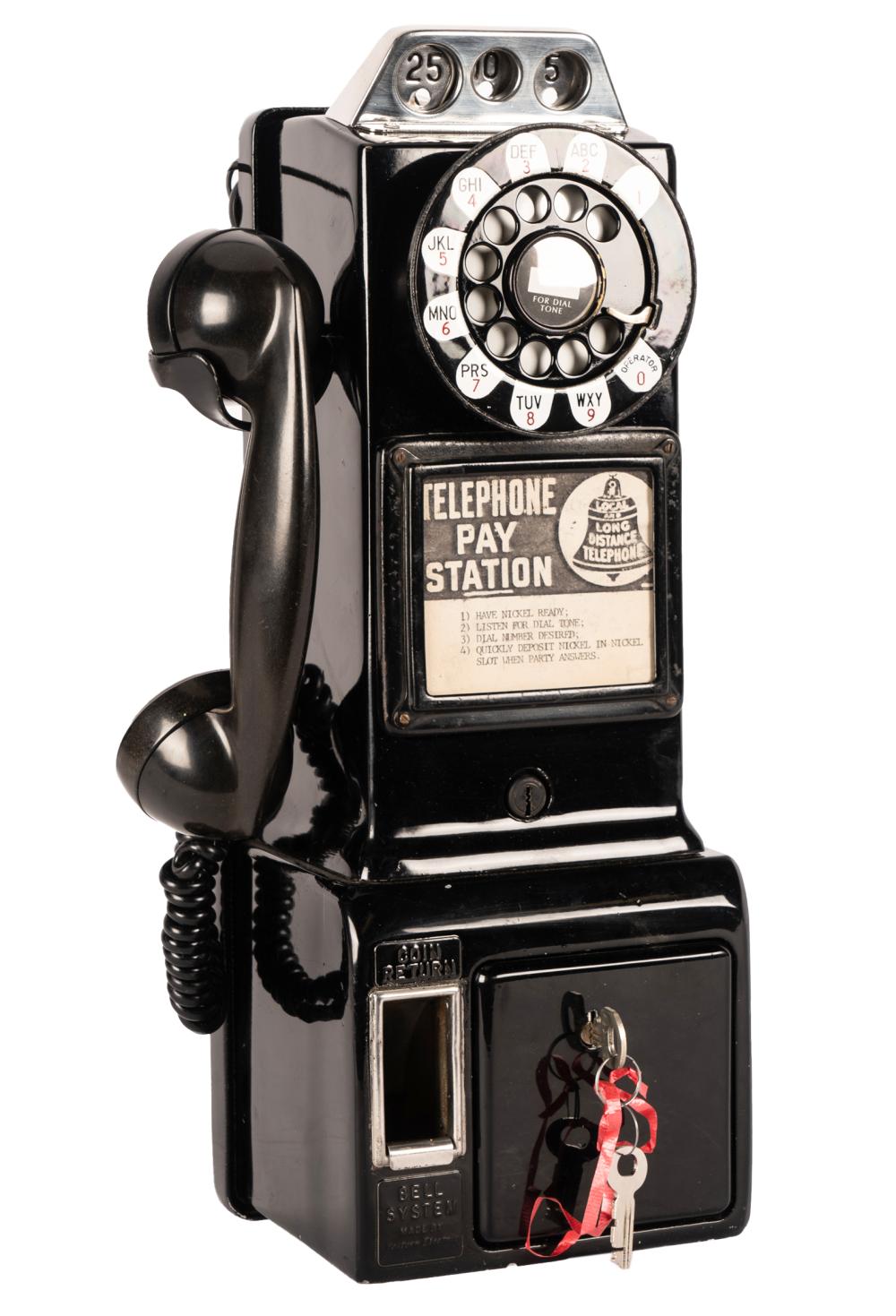 MODERN ELECTRIC PAY PHONEwith two