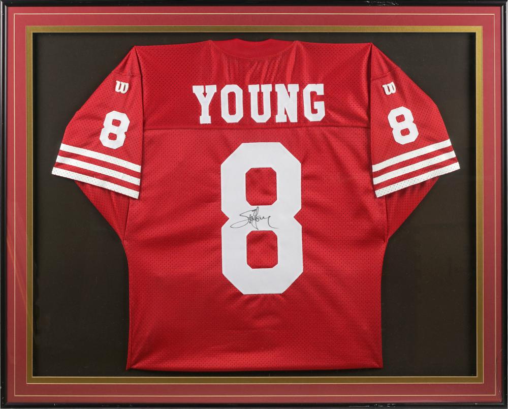 STEVE YOUNG SIGNED 49ERS FOOTBALL 32fdec