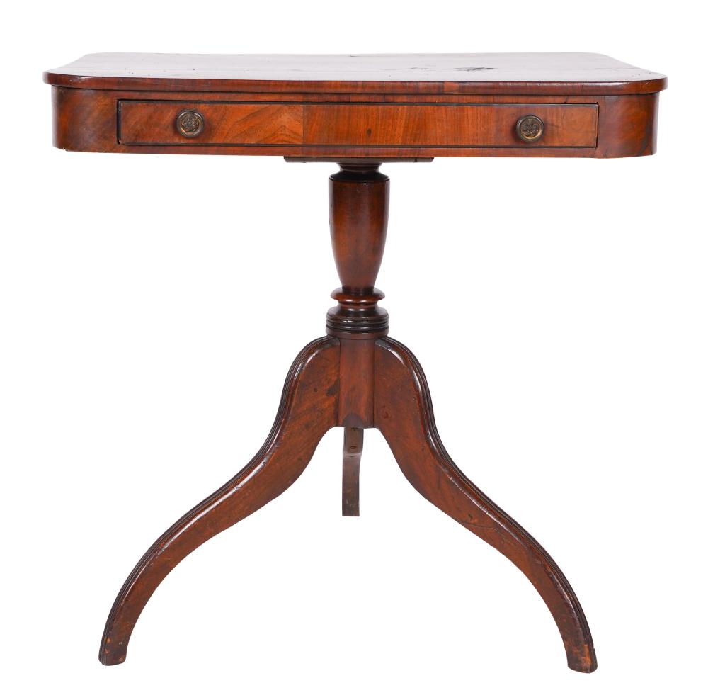 REGENCY TRIPOD TABLEflame mahogany 32fdfb